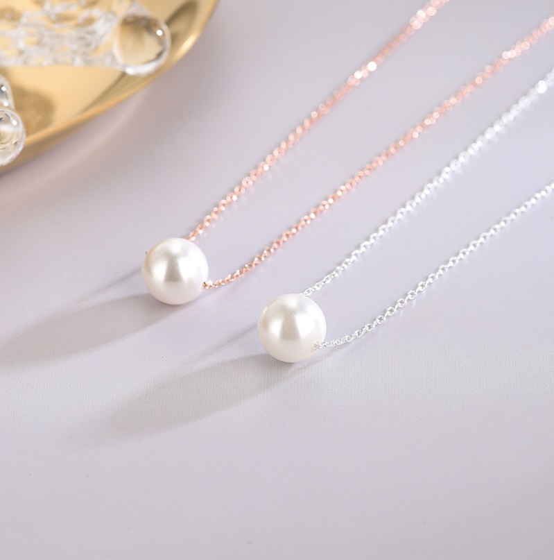 925 Sterling Silver Shell Pearl Necklace